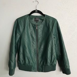 The Limited Crop Faux Leather Jacket
